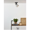 CONCRI-LED - Stropné svietidlo - 1xGU10/5Wincl 320LM 3000K - čierna