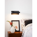 ATKIN - Nástenné svietidlo - LED 5W+USB port 25/14/11cm - čierna
