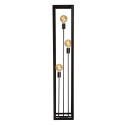 THOR - Stojaca lampa - 3xE27 H140cm - šedá