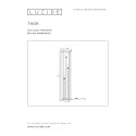 THOR - Stojaca lampa - 3xE27 H140cm - šedá