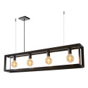 THOR - Závesné svietidlo - 4xE27 L120cm W13cm - sivá