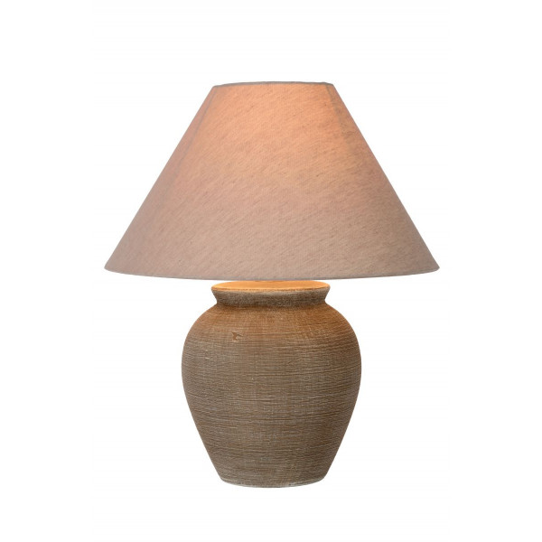 RAMZI - Stolová lampa - E27 H42cm - hnedá