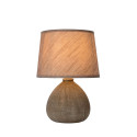 RAMZI - Stolová lampa - E14 H26cm - Hnedá