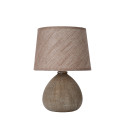 RAMZI - Stolová lampa - E14 H26cm - Hnedá