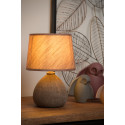 RAMZI - Stolová lampa - E14 H26cm - Hnedá