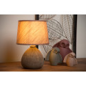 RAMZI - Stolová lampa - E14 H26cm - Hnedá