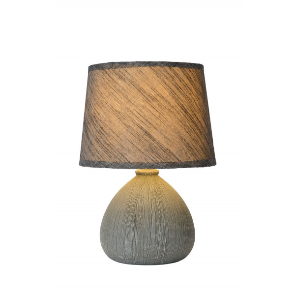 RAMZI - Stolová lampa - E14 H26cm - sivá