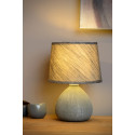 RAMZI - Stolová lampa - E14 H26cm - sivá
