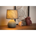 RAMZI - Stolová lampa - E14 H26cm - sivá