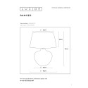 RAMSES Stolová lampa - E27 H48cm - Hnedá