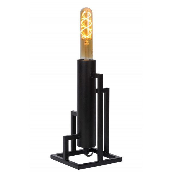 ZILDA - Stolová lampa - E27/40W L12 W12 H25cm - čierna