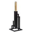 ZILDA - Stolová lampa - E27/40W L12 W12 H25cm - čierna