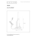 ZILDA - Stolová lampa - E27/40W L12 W12 H25cm - čierna
