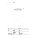 OTIS - Stropné svietidlo - LED 22W 28/28cm 2100LM