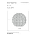 PAOLO - Stolová lampa - G9/28w excl Ø14.5cm - biela