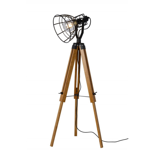 JOSHUA - Stojaca lampa - E27 H104cm - čierna