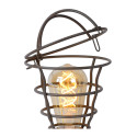 ZYCH - Stolová lampa - E27 H29cm Ø14cm - hnedá