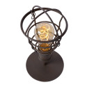 ZYCH - Stolová lampa - E27 H29cm Ø14cm - hnedá