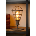 ZYCH - Stolová lampa - E27 H29cm Ø14cm - hnedá