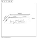 ANISTO - Stropné svietidlo - LED 12x2.5W 45/45/cm - zlatá