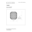 TAHAR - Stolová lampa - E27 25 H31cm - čierna