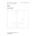 GITSY - Závesné svietidlo - E27 / 40cm - biela