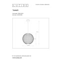 TAHAR - Závesné svietidlo - E27 ?38.5cm - čierna