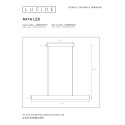 RAYA LED - Závesné svietidlo - 36W 2700K -čierna