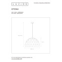 OTONA - Závesné svietidlo - E27/60W Ø60cm - čierna