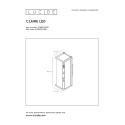 CLAIRE-LED - Nástenné svietidlo - IP54 2xE27Max15W