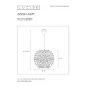 GOOSY SOFT - Závesné svietidlo - E27 ﾘ50cm - Biela