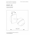 BINARI - Stropný reflektor - LED 5W L10 W14.5 H13cm - čierna