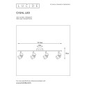 CIGAL - Stropný reflektor - LED 4xGU10/5W 350LM 2700K 