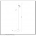 BINARI - Stojaca lampa - LED - 2x 5W 2700K  H155c
