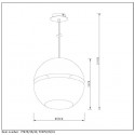 BINARI - Závesné svietidlo E14 D35cm - biela