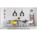 MIKAELA - Závesná lampa - E27 D50cm H65cm - čierna