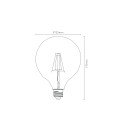 Žiarovka LED G125 E27/5W 500LM 2700