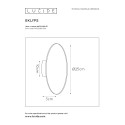 EKLYPS LED - Nástenné svietidlo - D25cm 8W 480LM 300