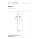 ARNE-LED - Osvetľovacie svietidlo - H50cm 2xGU10/5w 350LM 2