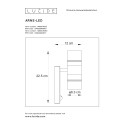 ARNE-LED - Nástenné svietidlo +IR - 2xGU10/5W 14866/22/30