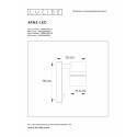 ARNE-LED - Nástenné svietidlo +IR - 1xGU10/35W Satin 14866/21/12