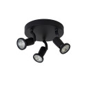 JASTER LED - Stropný reflektor - 3xGU10/5W incl 320LM - čierna