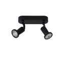JASTER LED - Stropný reflektor - 2xGU10/5W incl 320LM - čierna