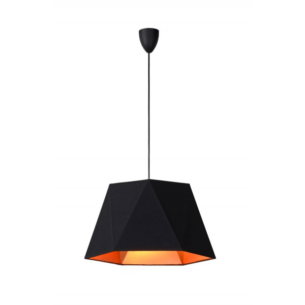 ALEGRO - Závesná lampa - E27 D42cm H25cm - čierna