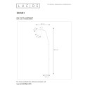 SHADI - Stojaca lampa - E27 H160cm - čierna
