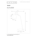 SHADI - Stolová lampa - E14 H50cm - čierna