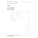 CURF - Stolová lampa - E27/60W - čierna