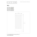 BELI - Stolová lampa - E27 H30cm D12cm - čierna