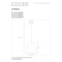 ETERNAL - Závesné svietidlo - E27 D40cm - biela