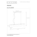 POSSIO - Závesné svietidlo - 5xE14 L.110cm